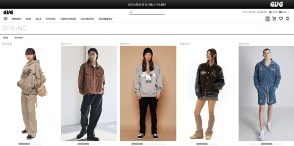 Giới thiệu về trang web gvg.co.kr, trang order thời trang Hàn Quốc