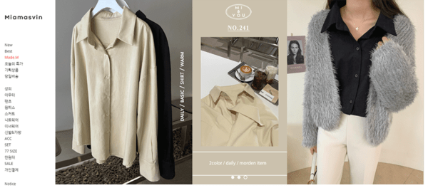 Miamasvin.co.kr - Trang mua sắm thời trang Hàn Quốc dành cho phái nữ